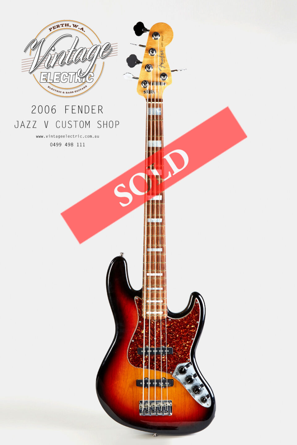 2006 Fender Jazz V Custom Shop SOLD