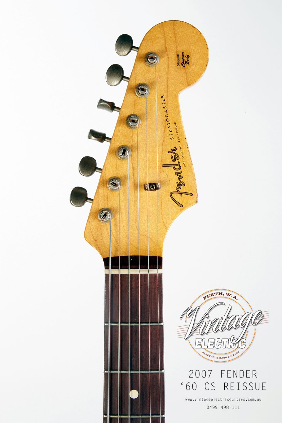 2007 Fender Stratocaster Custom Shop Electric Guitar Headstock