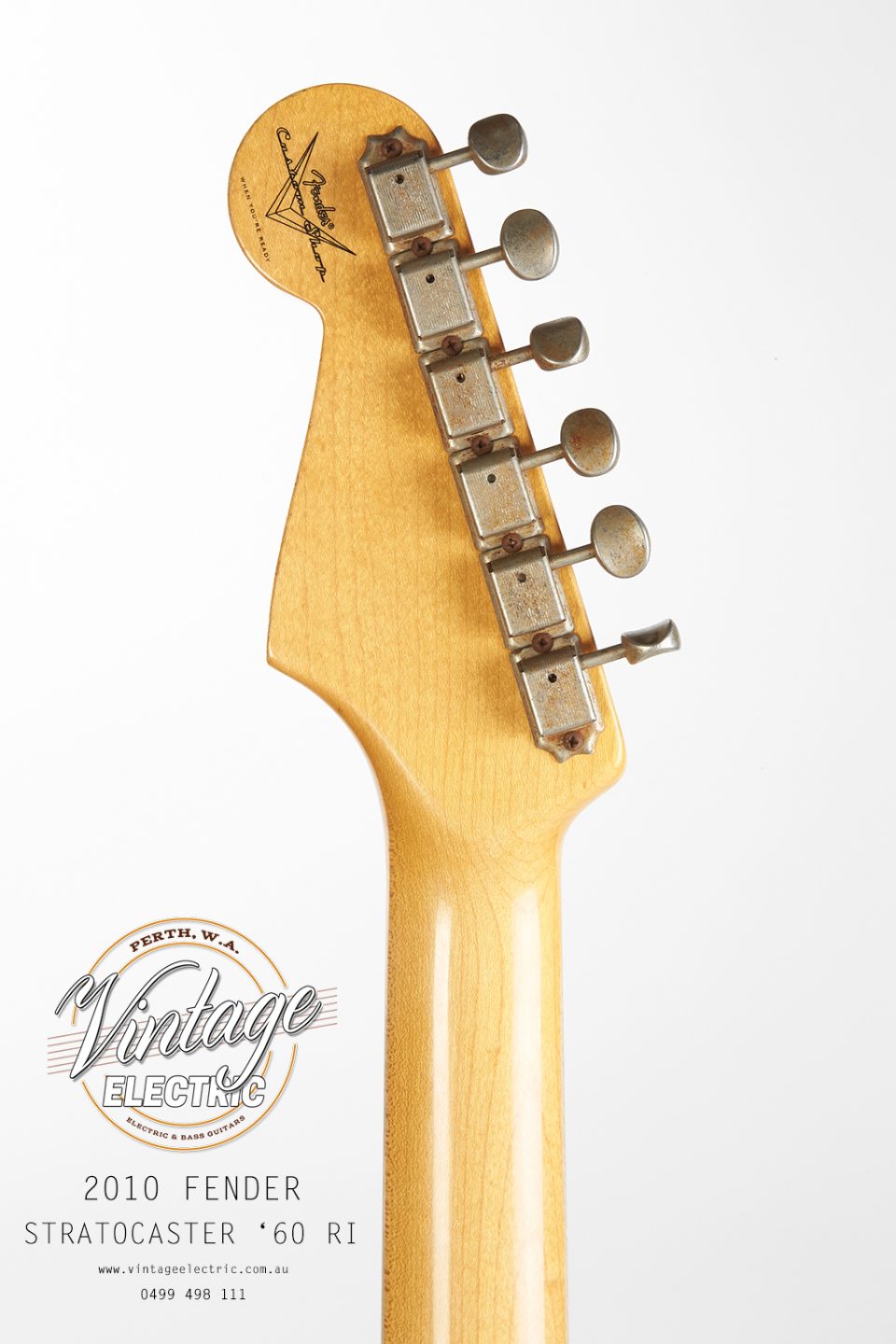 2010 Fender Stratocaster Back of Headstock