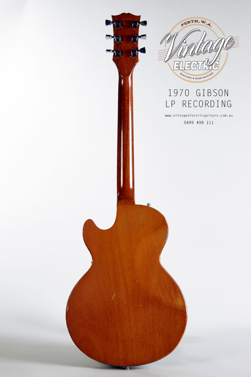 1970 Gibson Les Paul Recording Back of Body