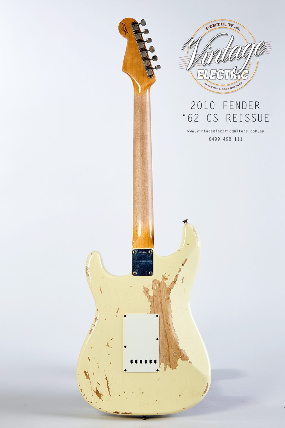 2010 Fender Stratocaster 1962 Custom Shop Back of Body