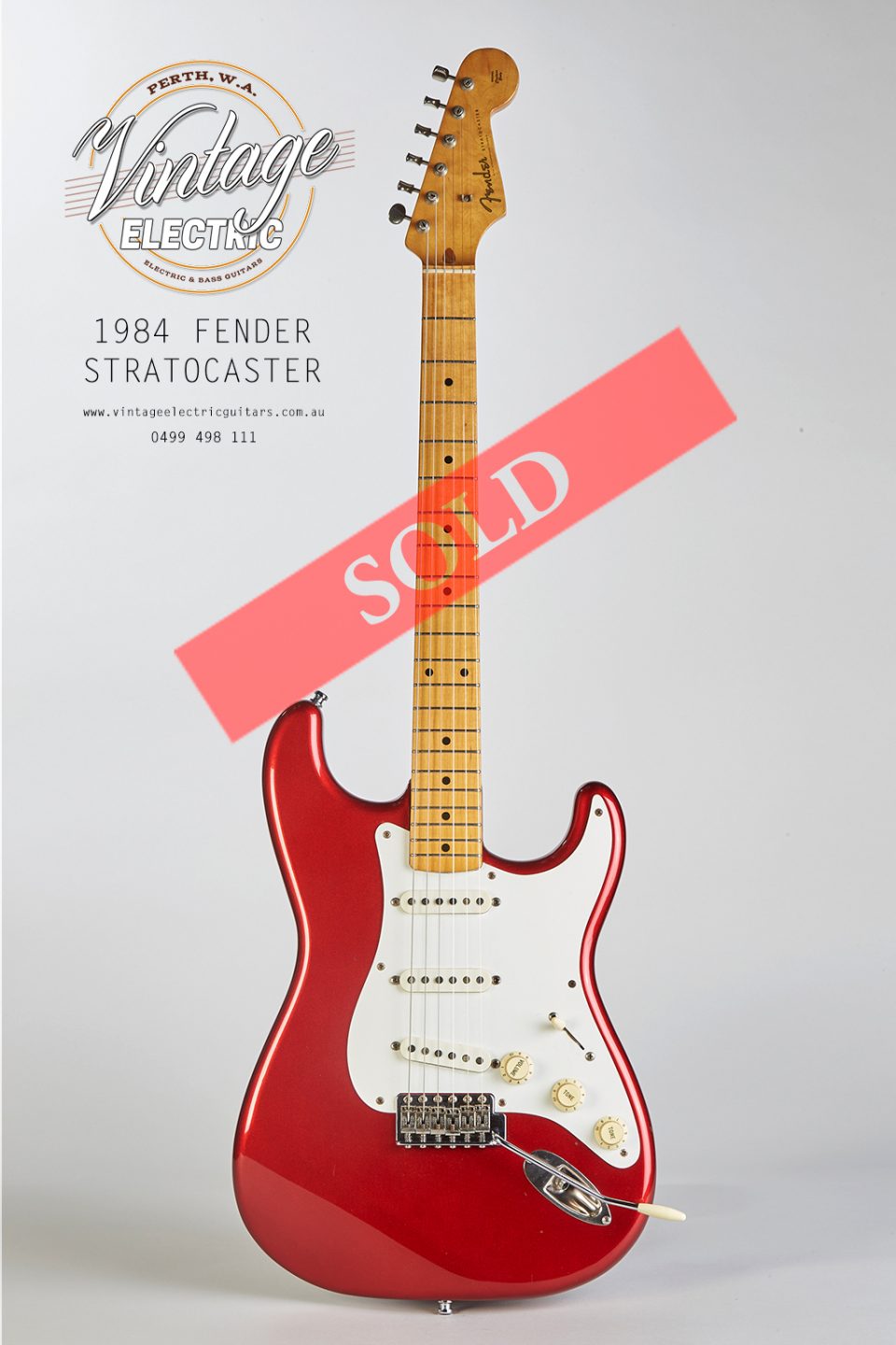 1984 Fender Stratocaster Candy Apple Red