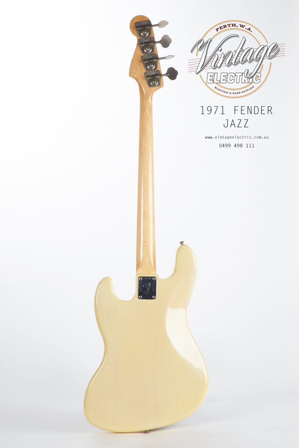 1971 Fender Jazz USA Back of Bass