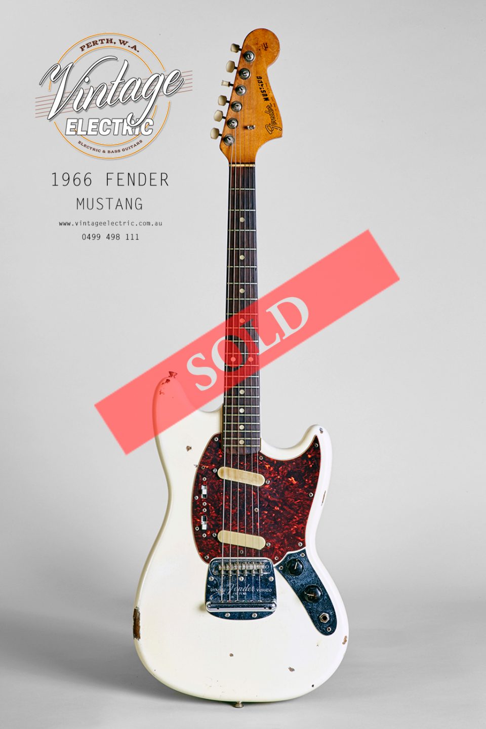 1966 Fender Mustang White SOLD