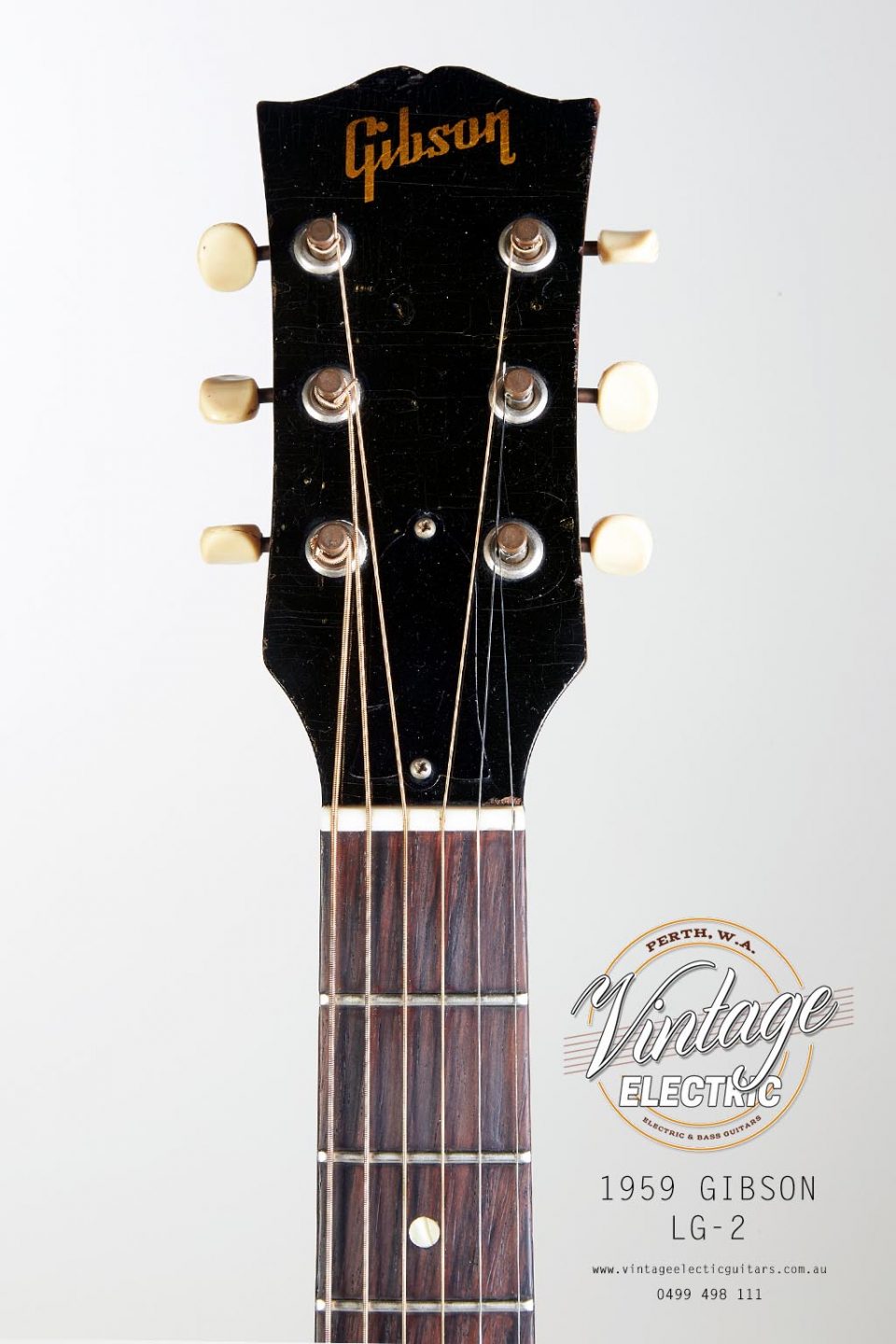 1959 USA Gibson LG2 Headstock