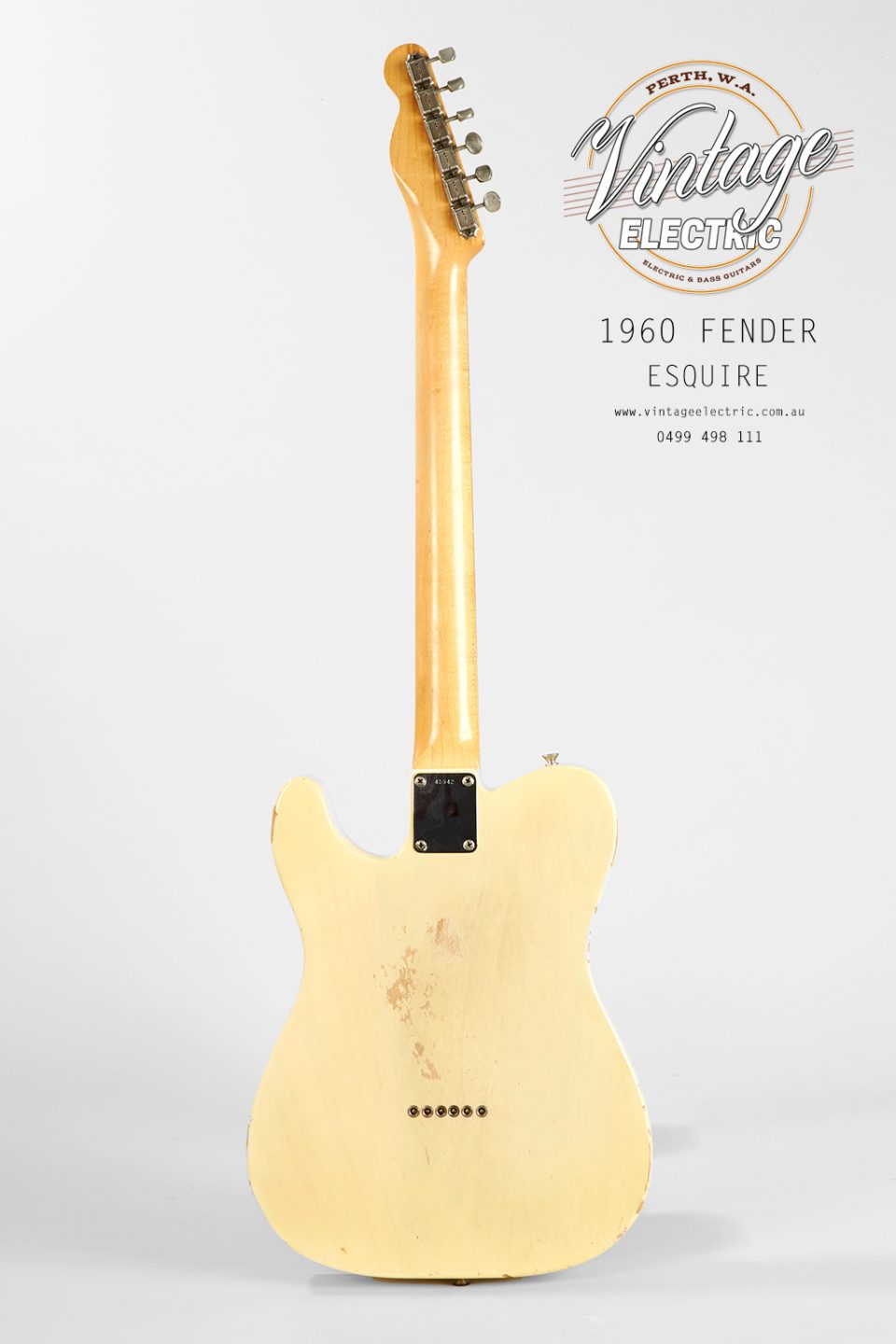 1960 Fender Esquire Blonde Back Guitar
