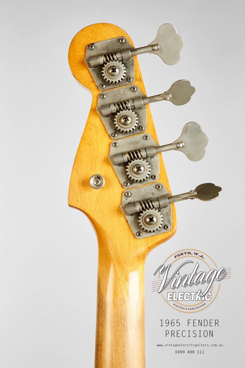 1965 Fender Precision Reverse Headstock