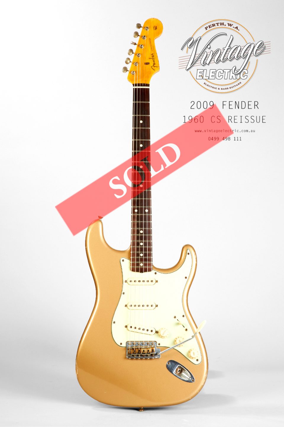 2009 Fender Stratocaster Custom Shop Firemist Gold