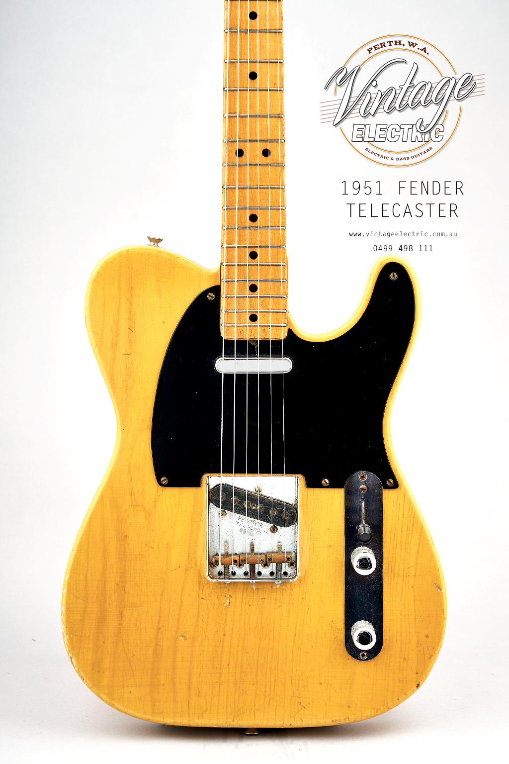 1951 Fender Telecaster Body in Butterscothch Finish