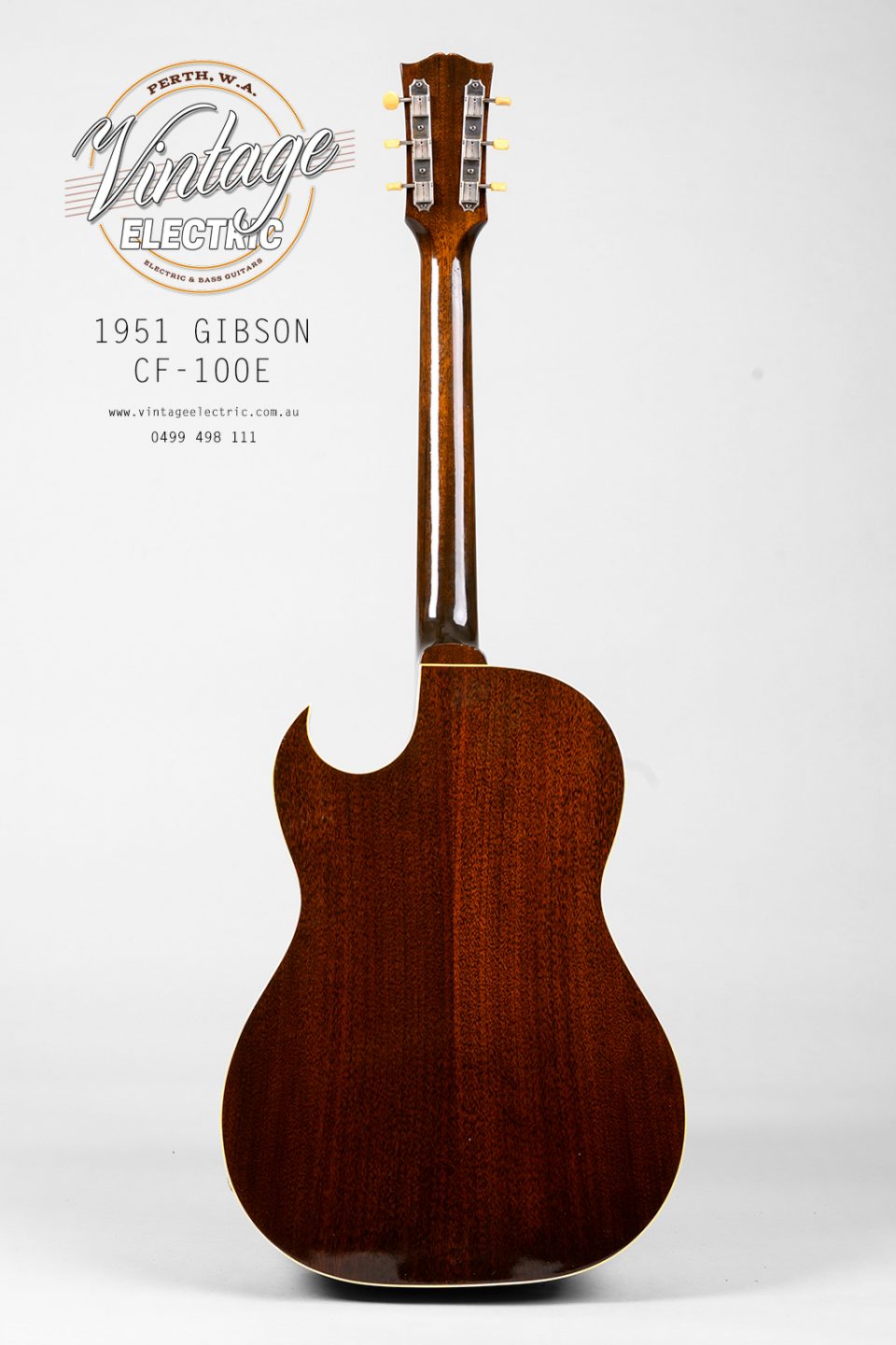 1951 Gibson CF-100E Back of Guitar