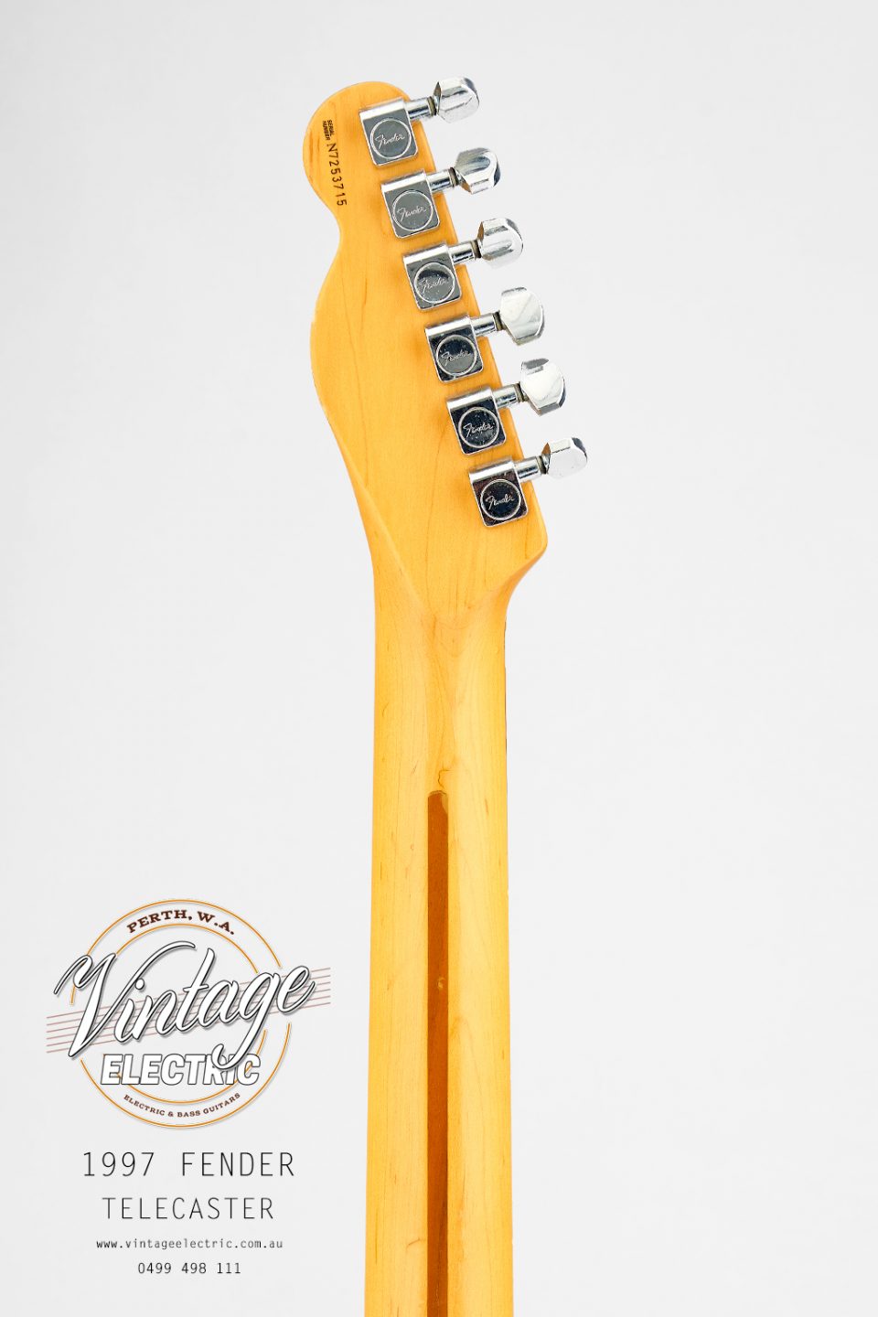 1997 Fender Telecaster Back of Headstock