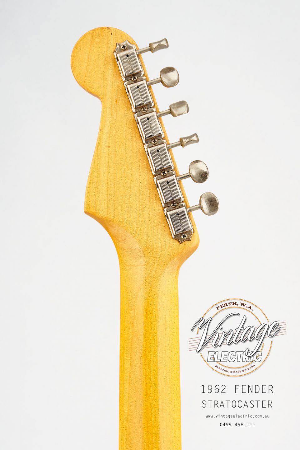 1962 Fender Stratocaster Back of Headstock