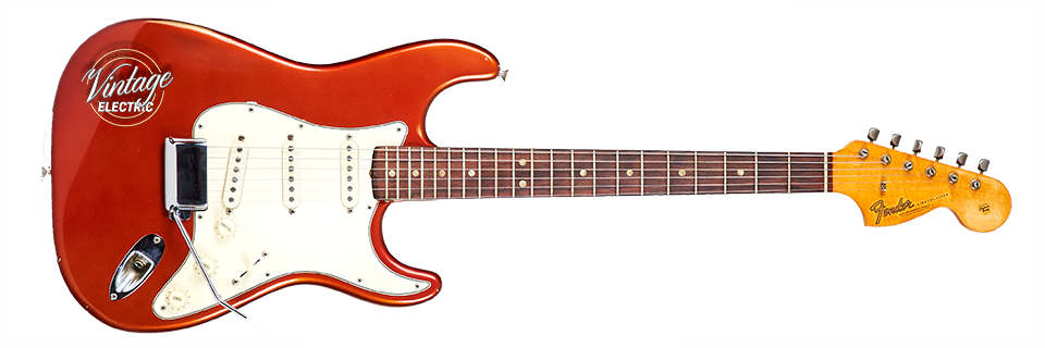 Vintage 1967 Fender Stratocaster Candy Apple Red Guitar