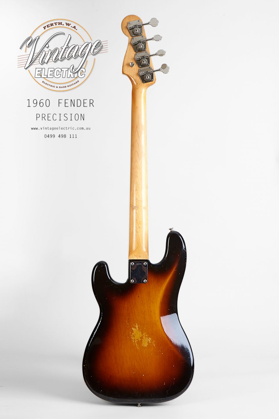 1960 Fender Precision Bass Back