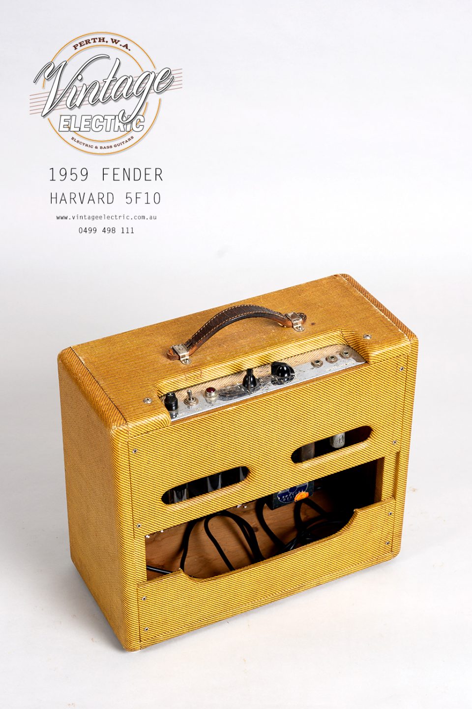 1959 Fender Harvard 5F10 Back Top