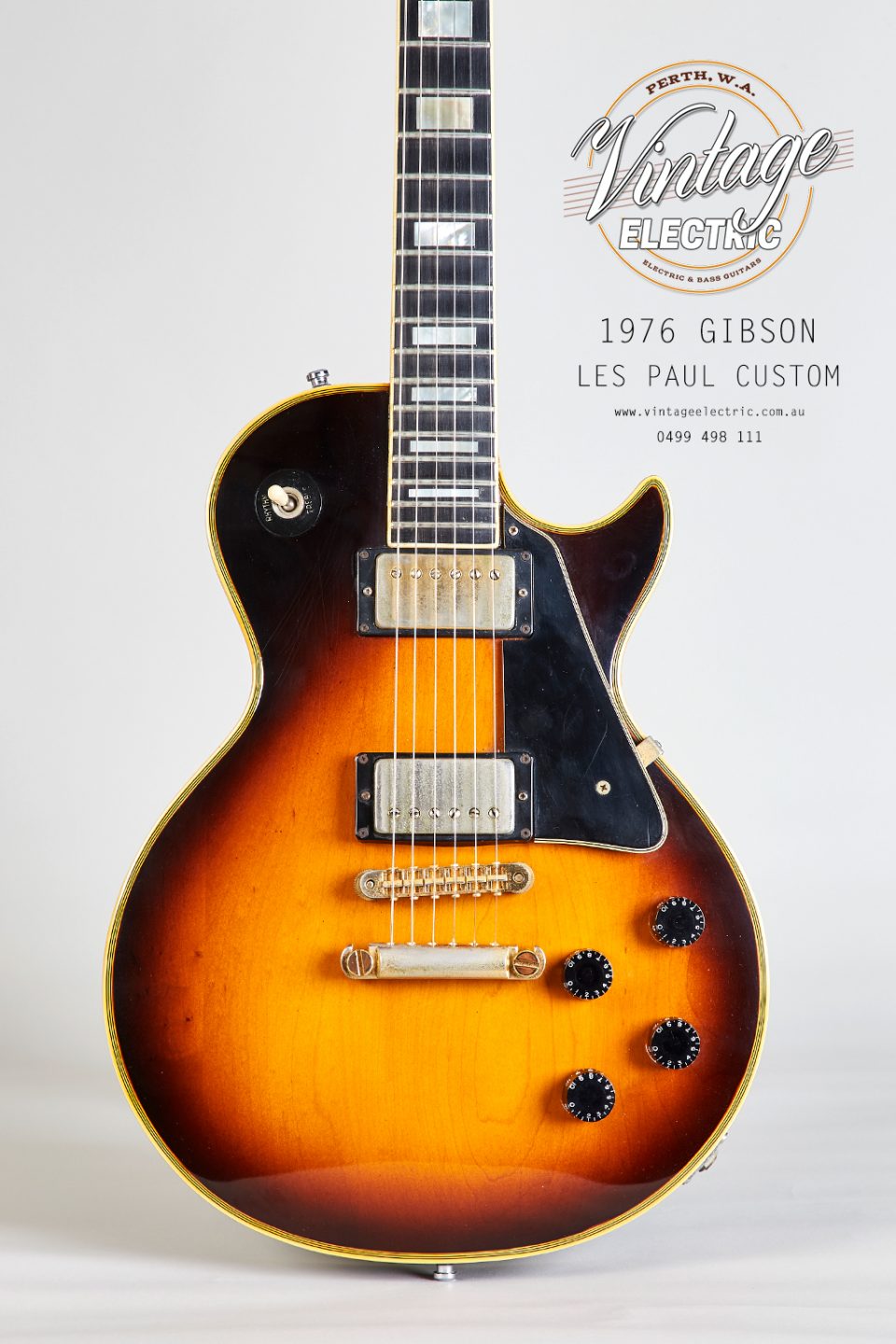 1976 Gibson Les Paul Custom Sunburst Body