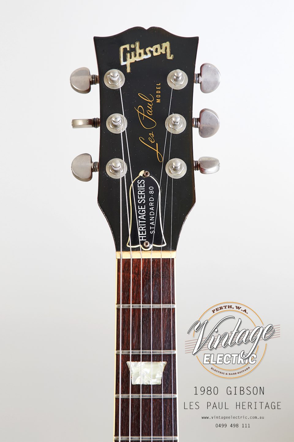 1980 Gibson Les Paul Heritage Headstock