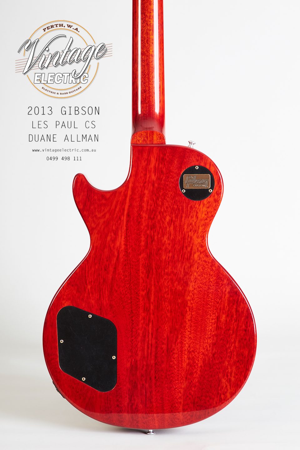 2013 Gibson Les Paul Custom Shop Duane Allman Back