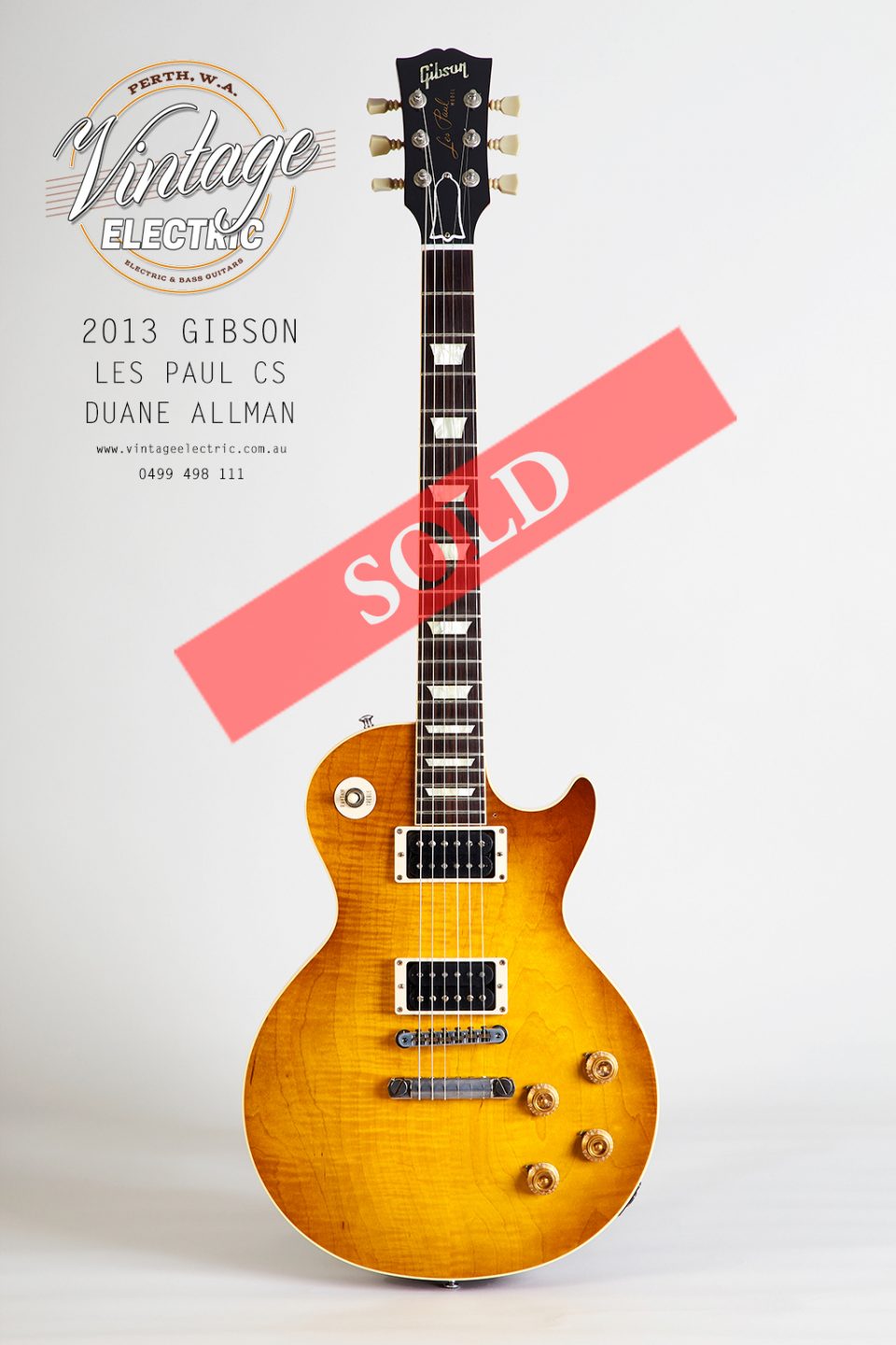 2013 Gibson Les Paul Custom Shop Duane Allman SOLD
