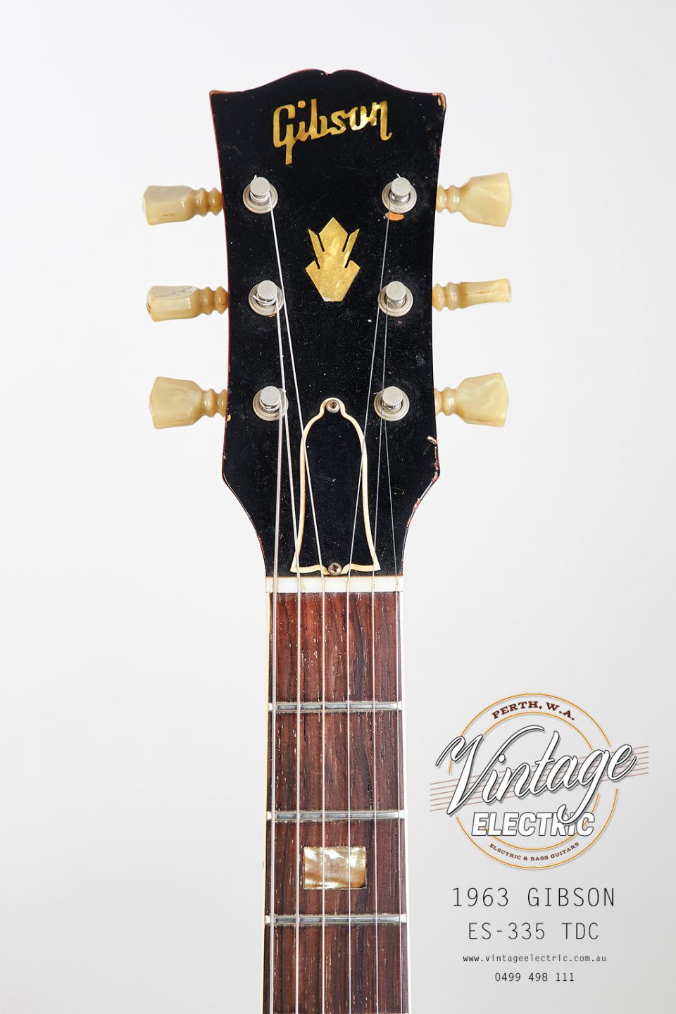 1963 Gibson 335 TDC Headstock