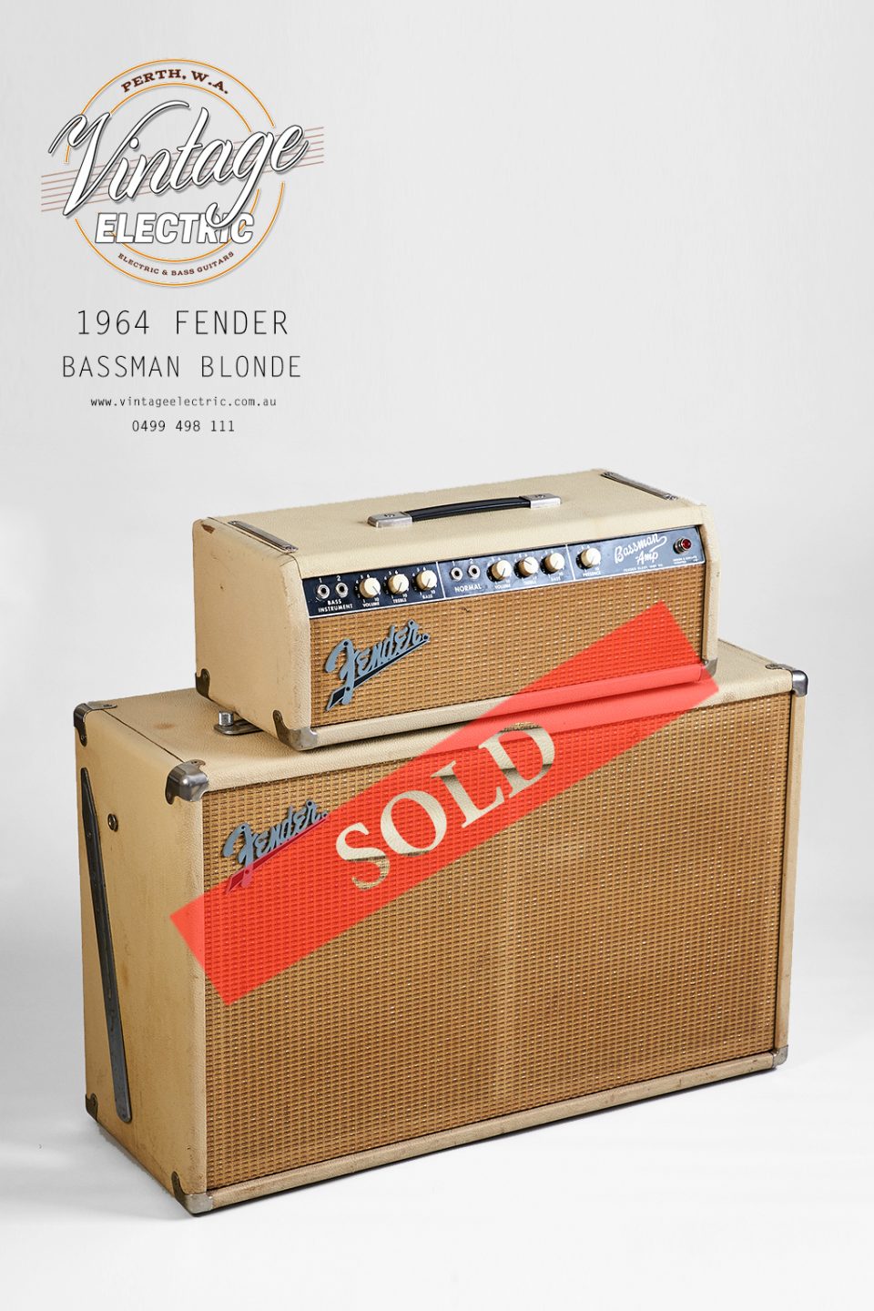 1964 Fender Bassman Blonde Large SOLD
