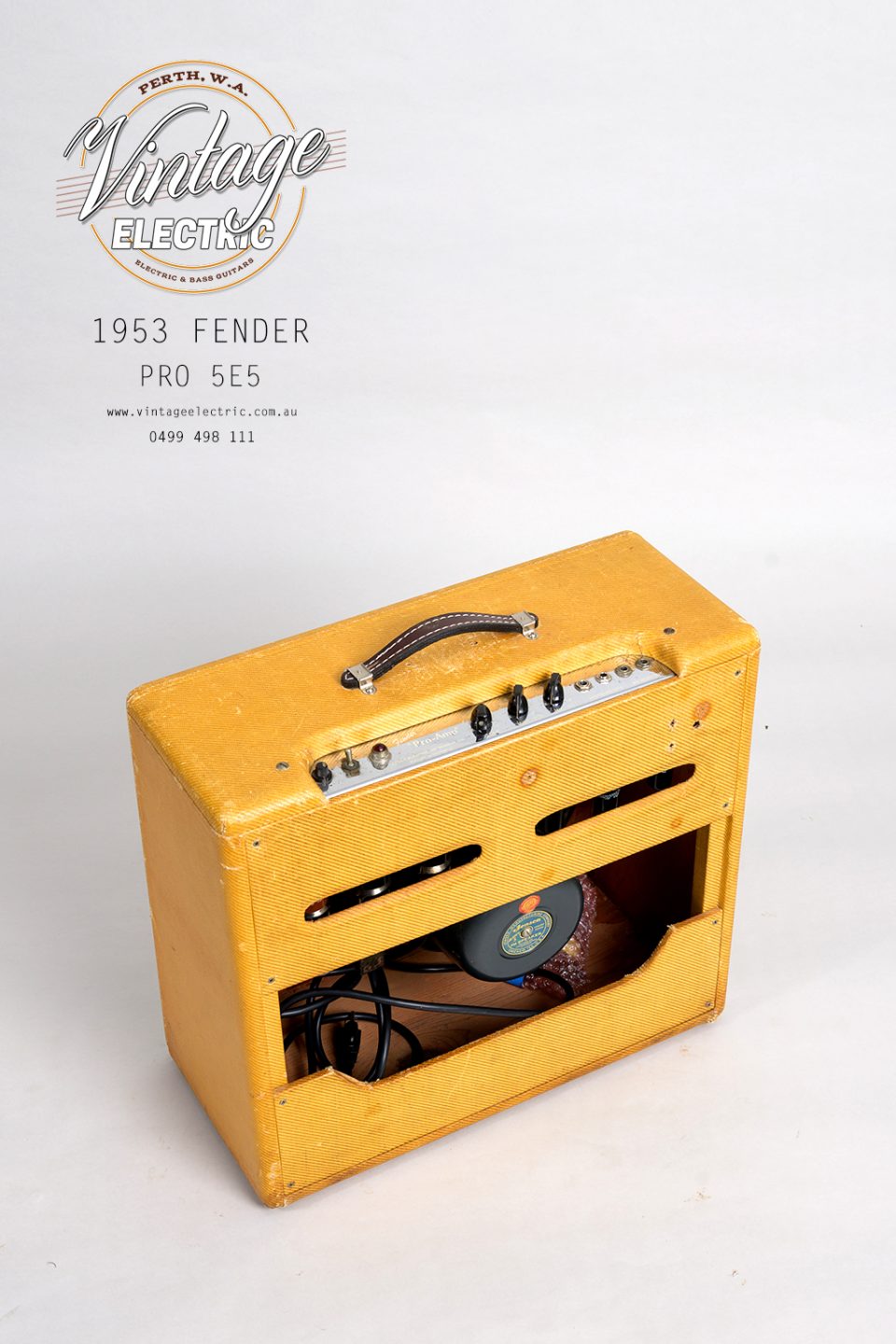 1953 Fender Pro 5E5 Back Top
