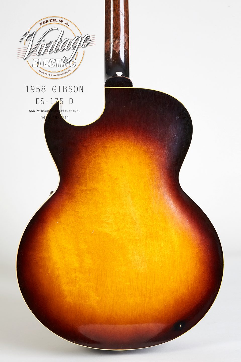 1958 Gibson ES175 Back Body