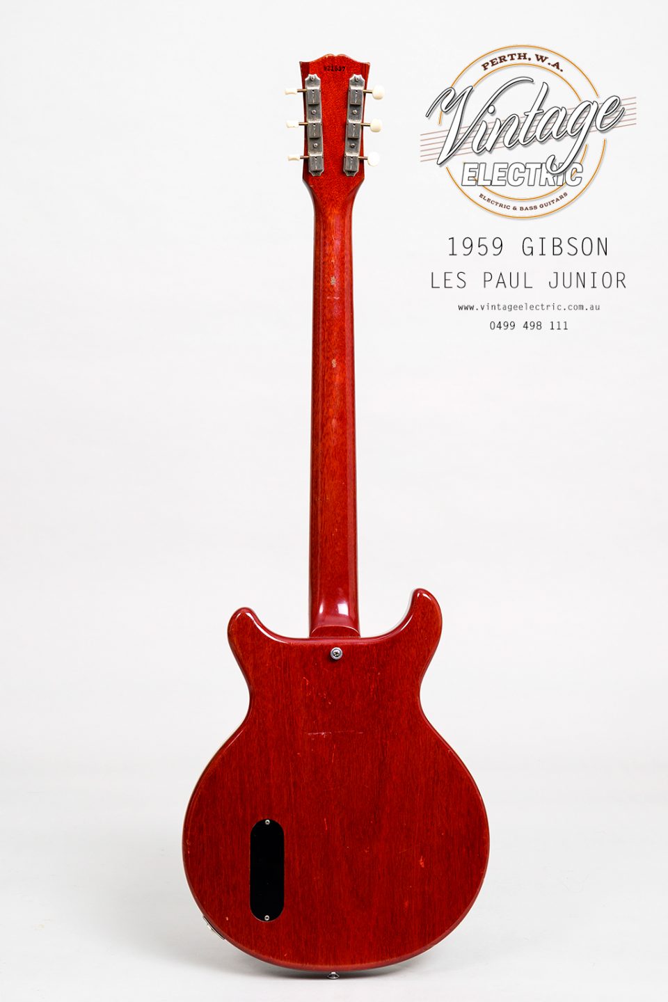 1959 Gibson Les Paul Jr Back of Guitar