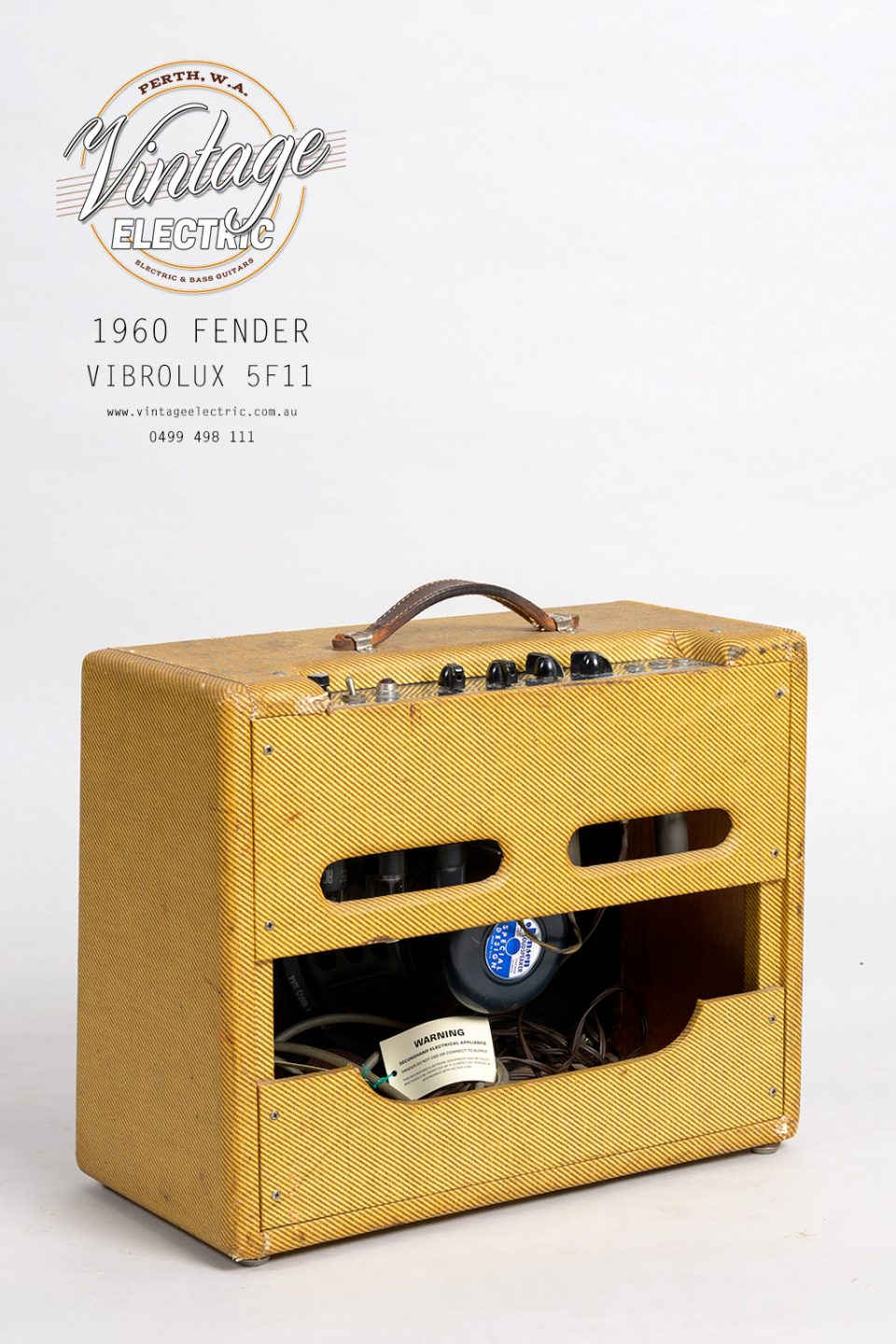 1960 Fender Vibrolux 5F11 Back