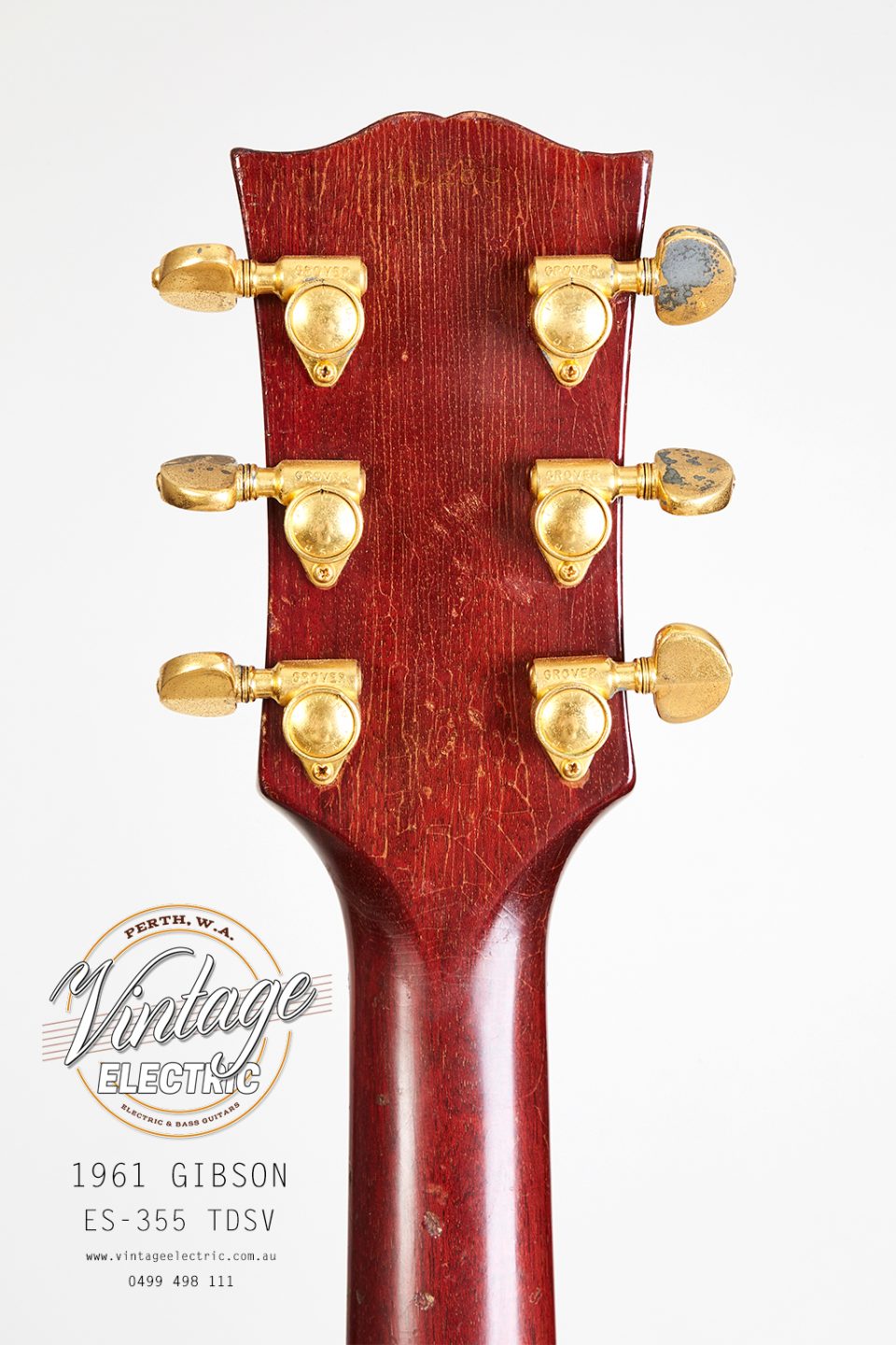 1961 Gibson ES-355 TDSV Rear Headstock