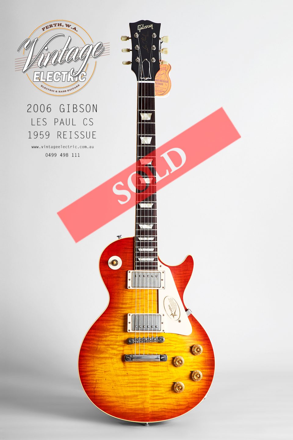 2006 Gibson Les Paul Standard 1959 Reissue Washed Cherry Large SOLD