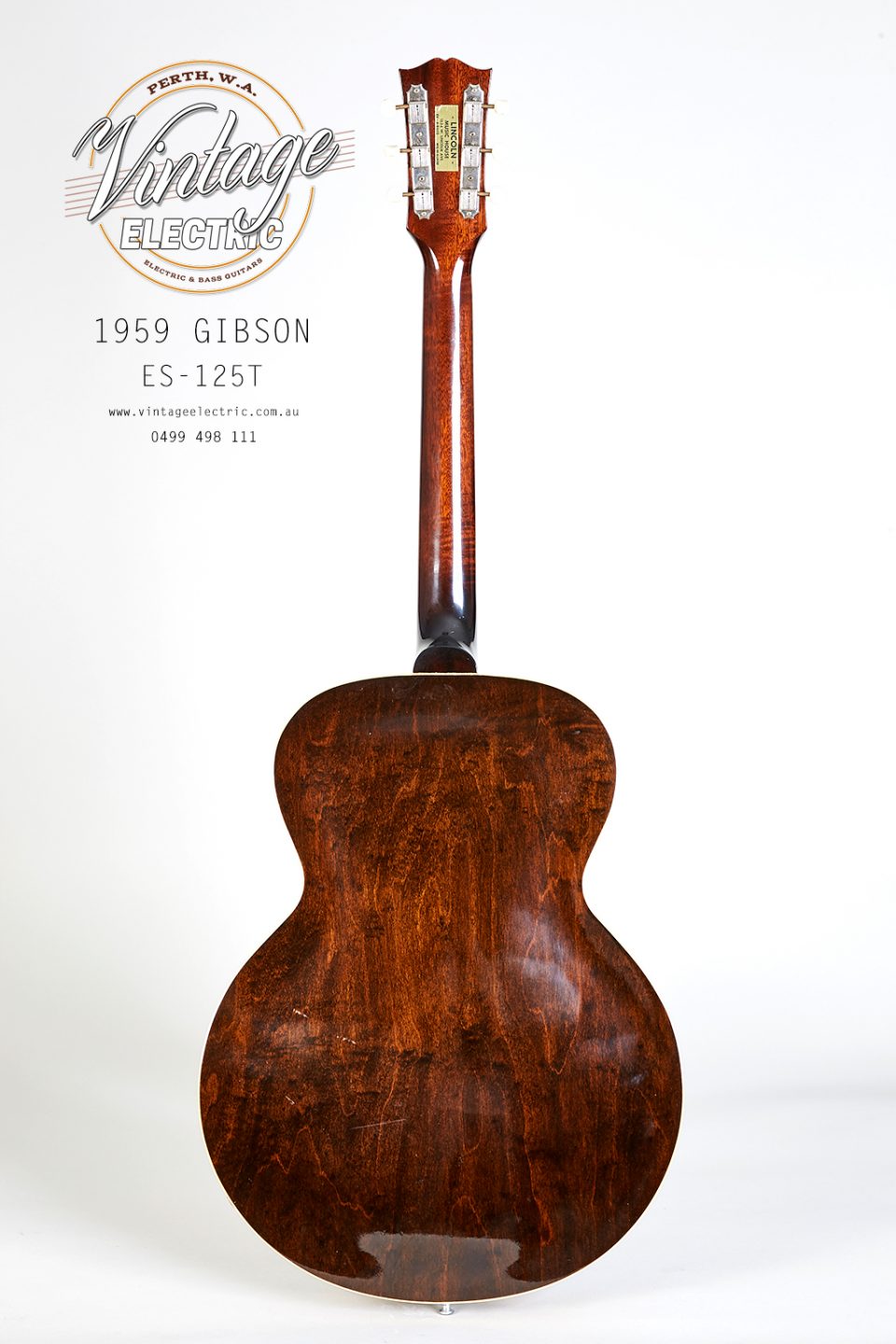 1959 Gibson ES 125 Rear Guitar
