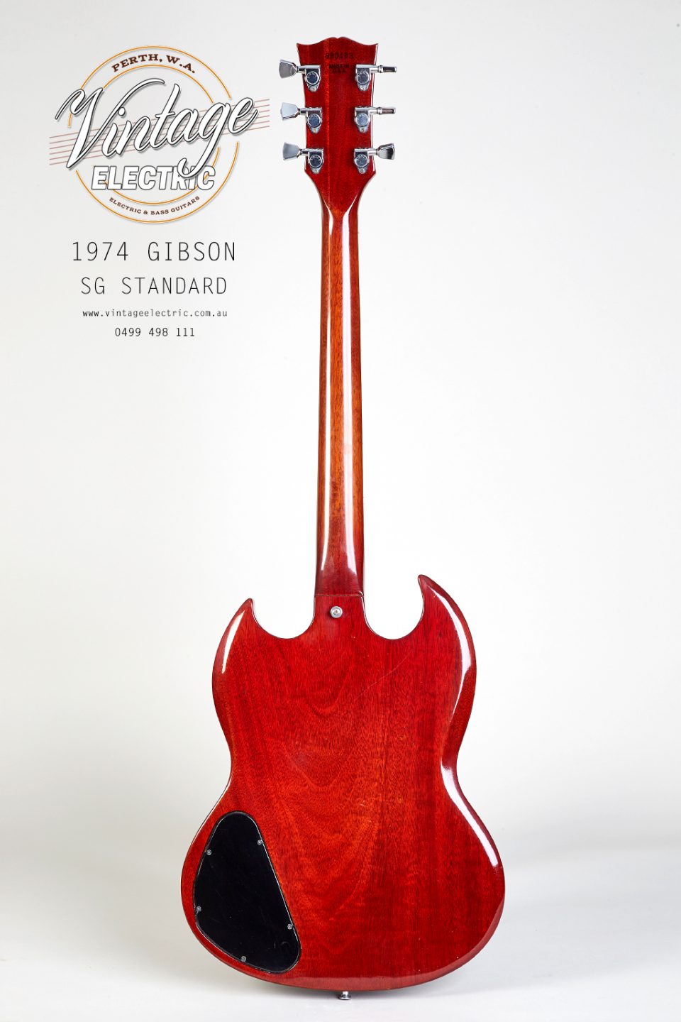 1974 Gibson SG Standard Back of Guitar