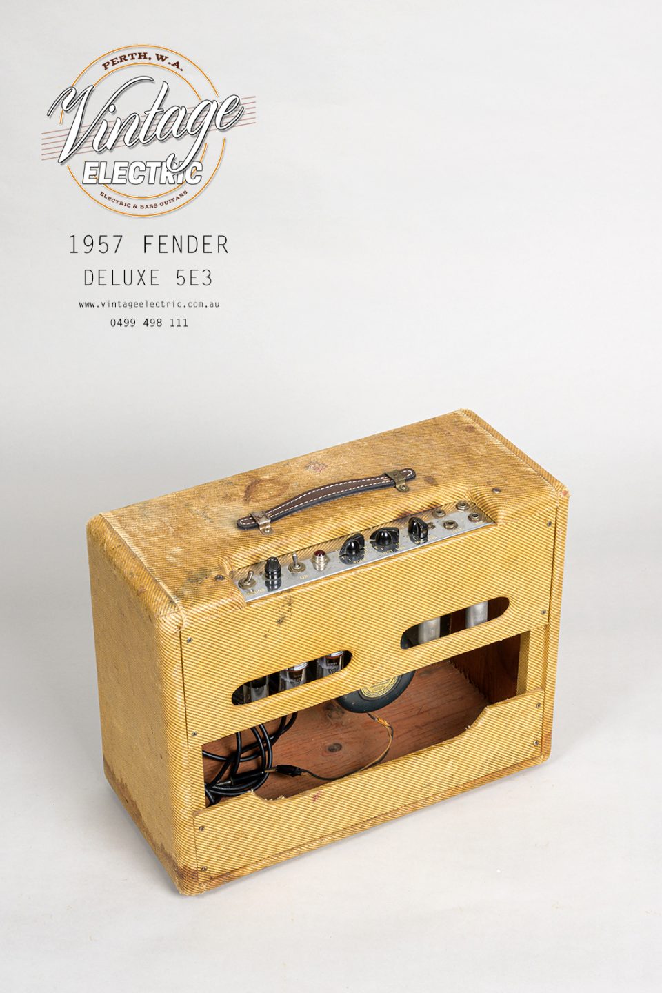 1957 Fender Deluxe 5E3 Back Top