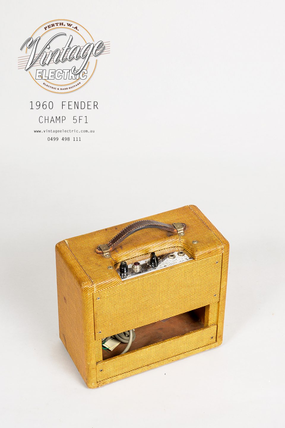 1960 Fender Champ 5F1 A Back Top