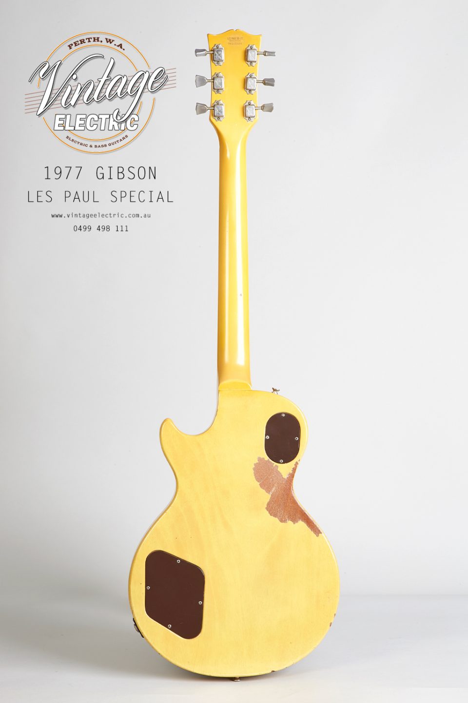 1977 Gibson Les Paul Special Back of Guitar