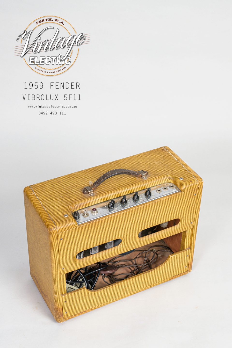 1959 Fender Vibrolux Back Top