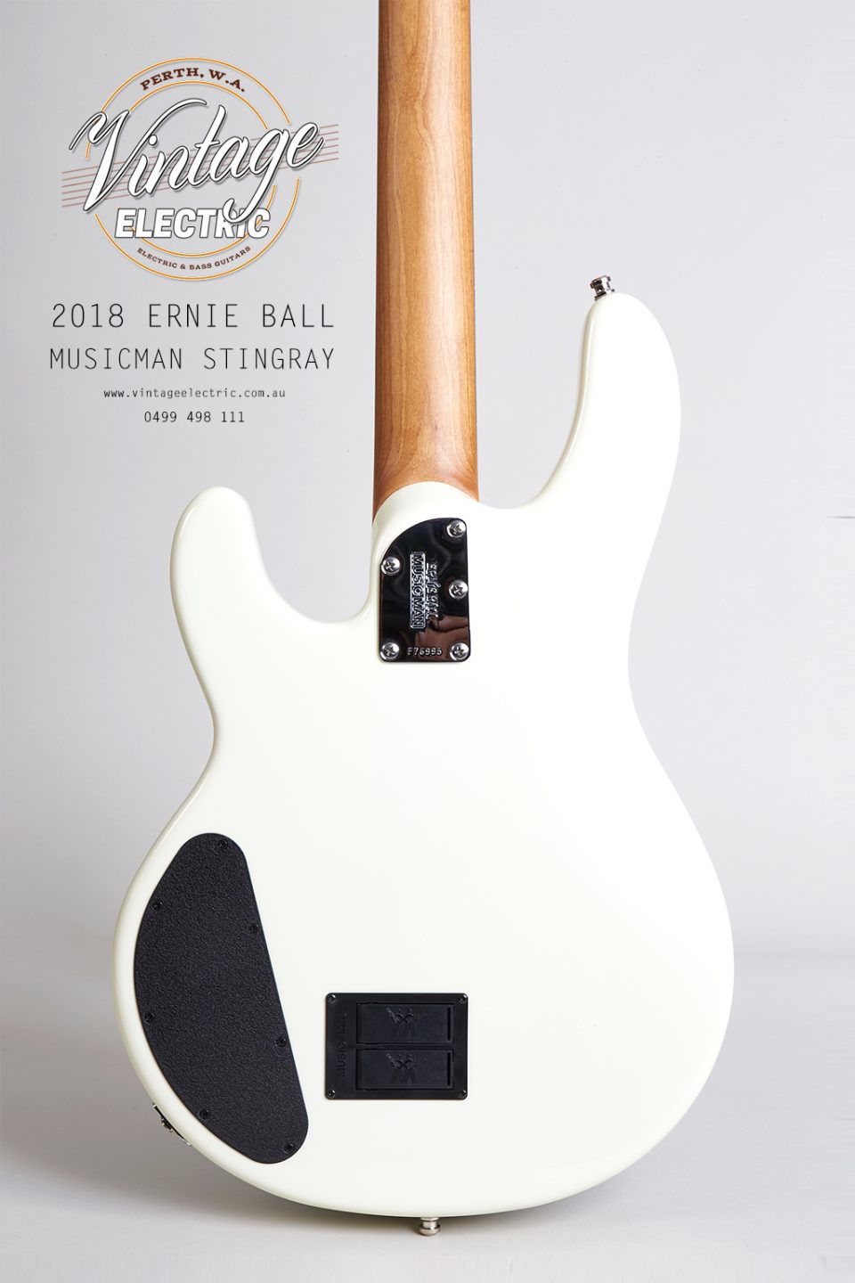 2018 Ernie Ball Musicman Stingray Back of Body