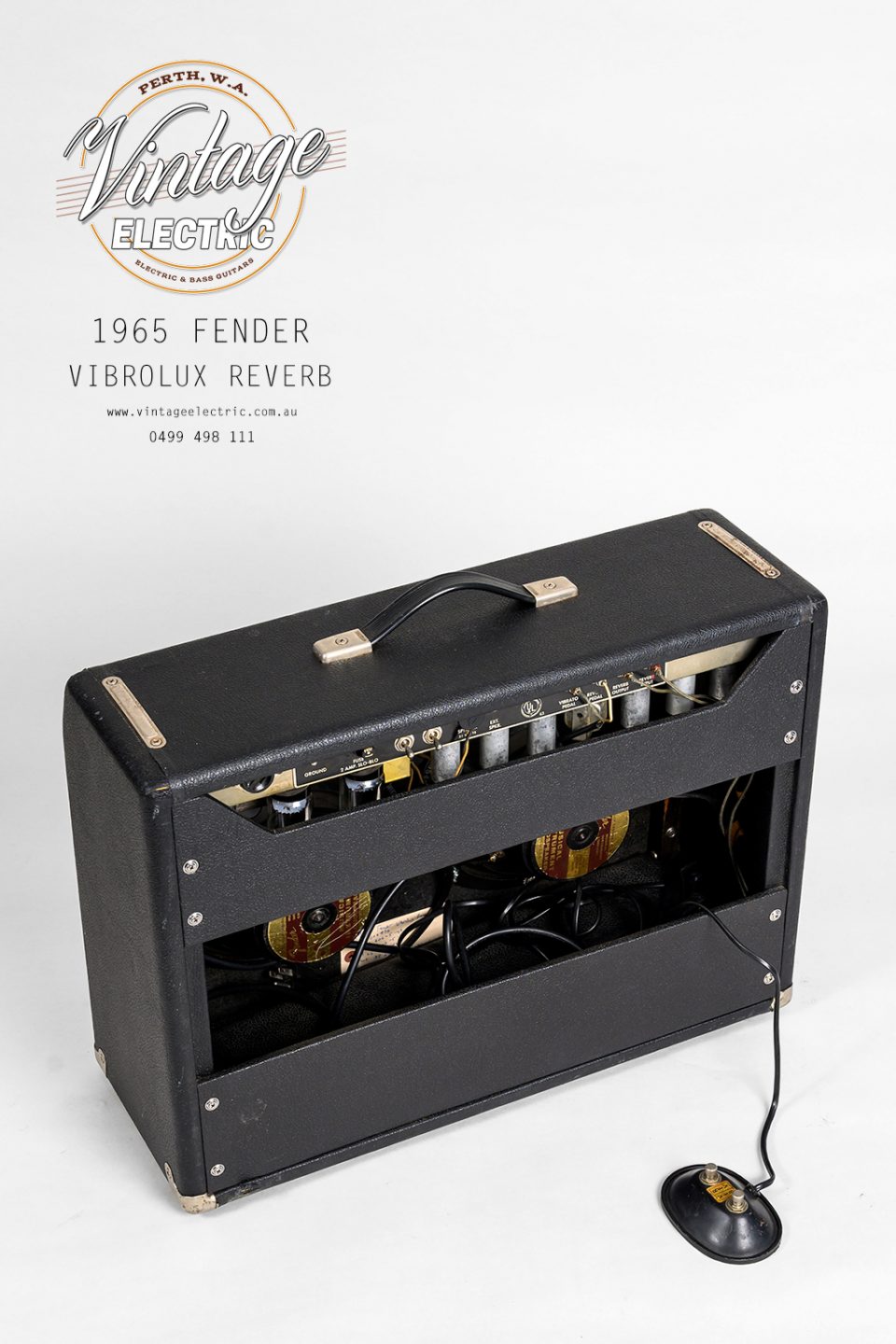 1965 Fender Vibrolux Reverb 3rd Back Top