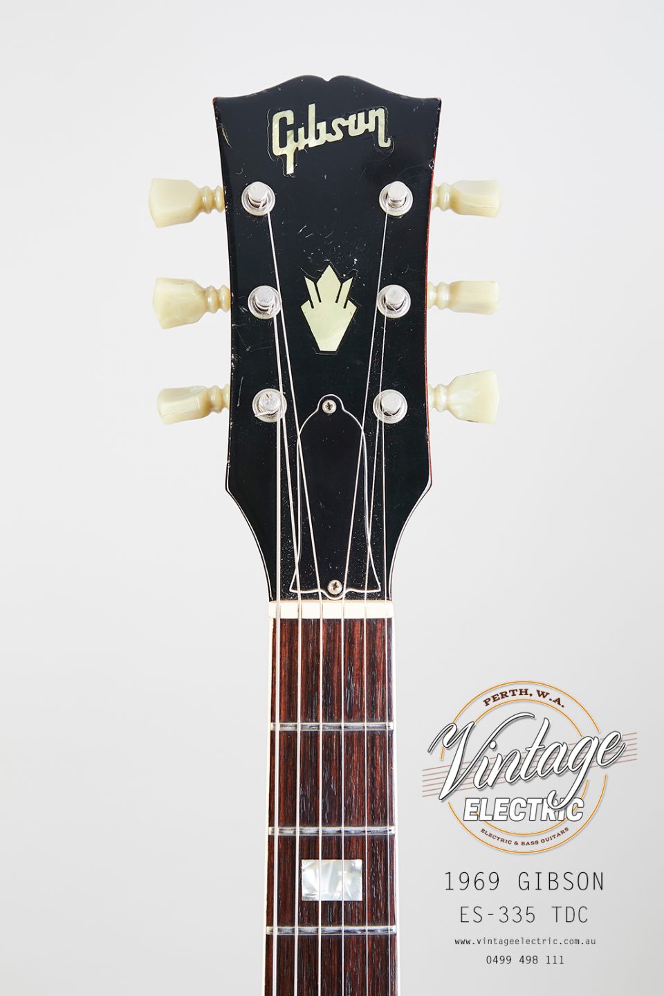 1969 Gibson 335 TDC Headstock