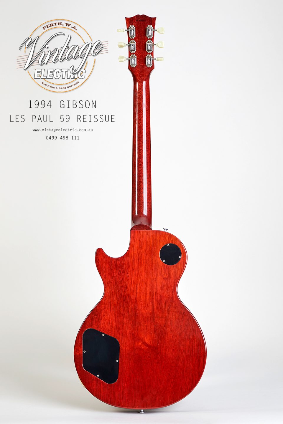 1994 Gibson Les Paul Standard 1959 Back of Guitar