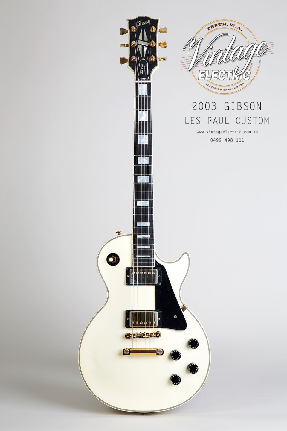 2003 Gibson Les Paul Custom Alpine White