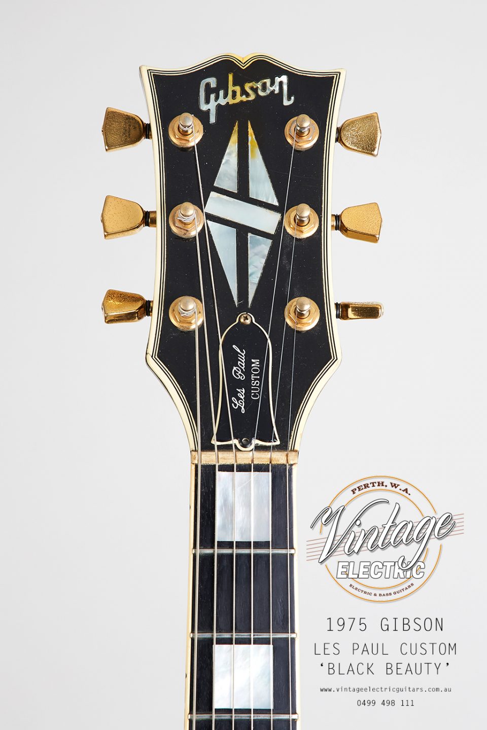 1975 Gibson Les Paul Custom Headstock
