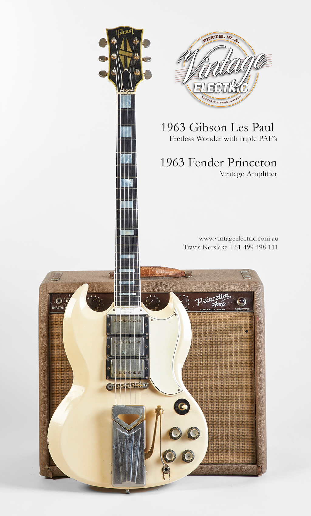 1963 Gibson Les Paul Custom 1963 Fender Princeton