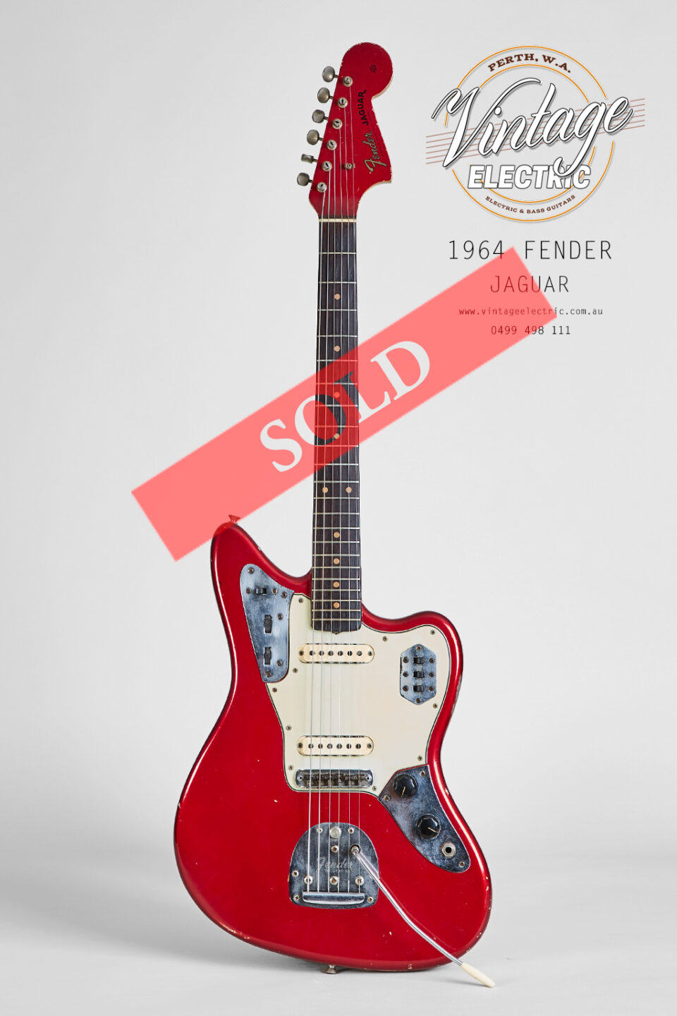 1964 Fender Jaguar Red L SOLD