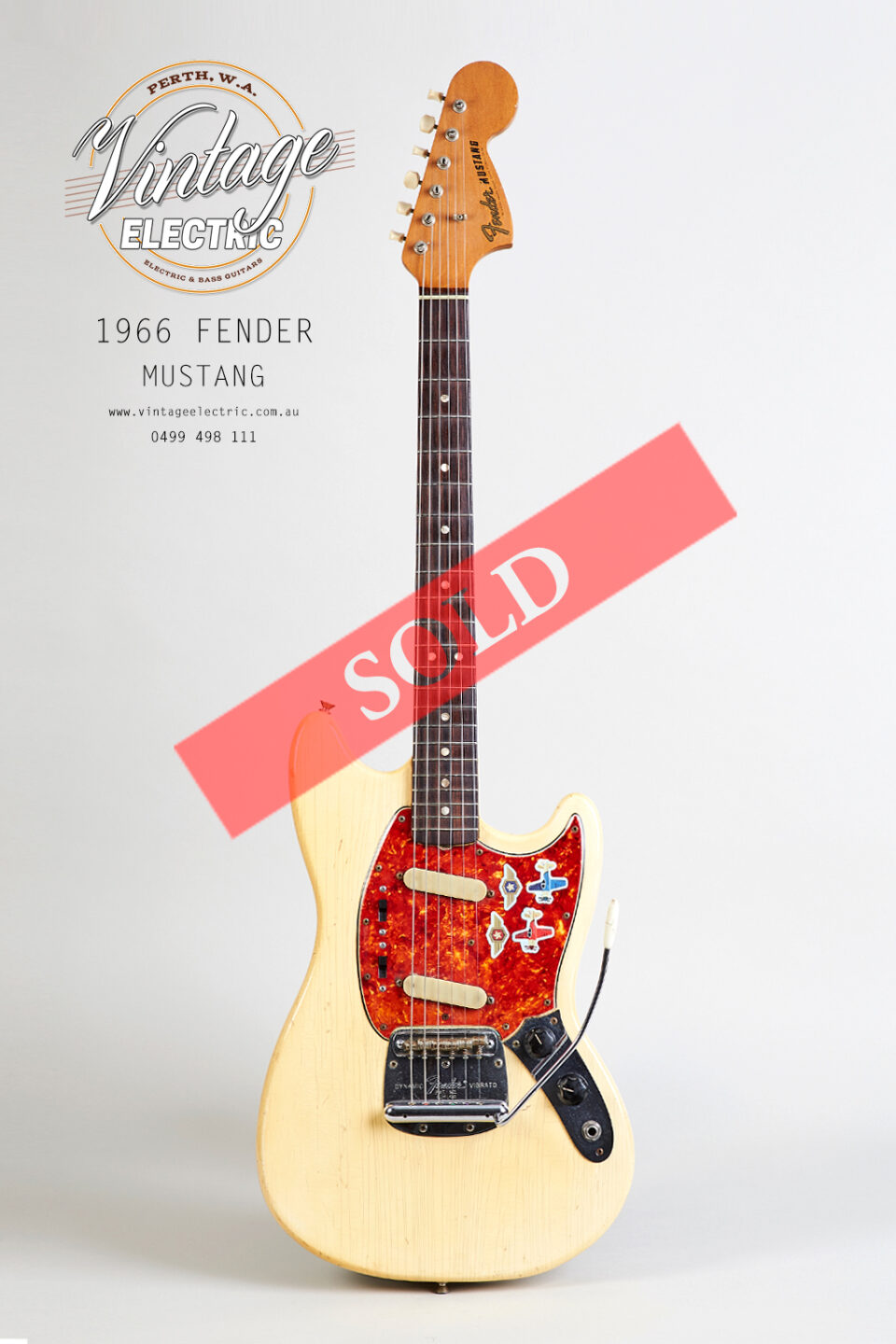 1966 Fender Mustang Olympic White SOLD