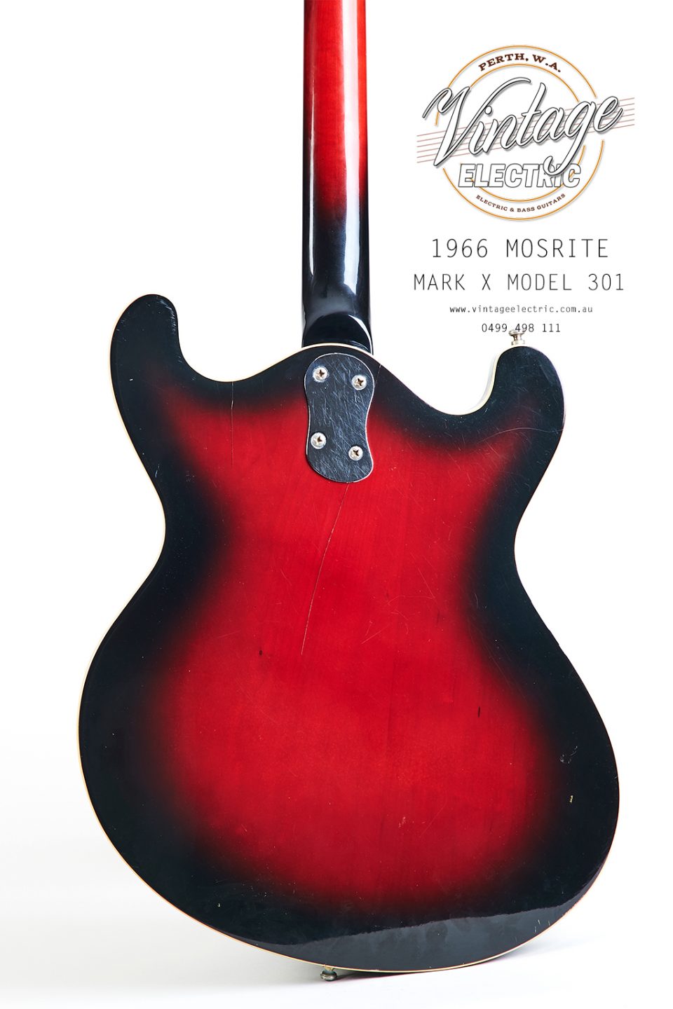 1966 Mosrite Combo Model 301 Back of Body
