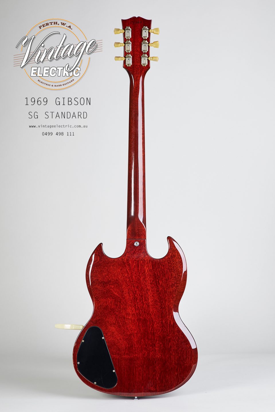 1969 Gibson SG Standard Mint Back of Guitar