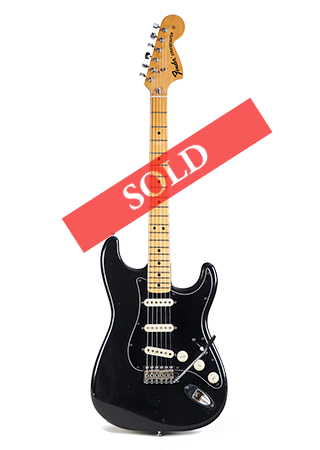 1975 Fender Stratocaster Black Sold