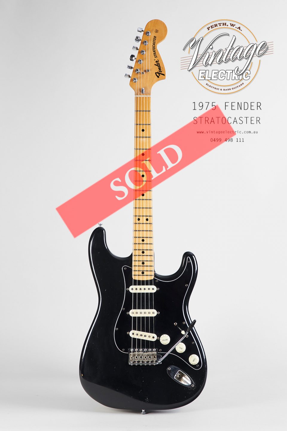 1975 Stratocaster Black SOLD